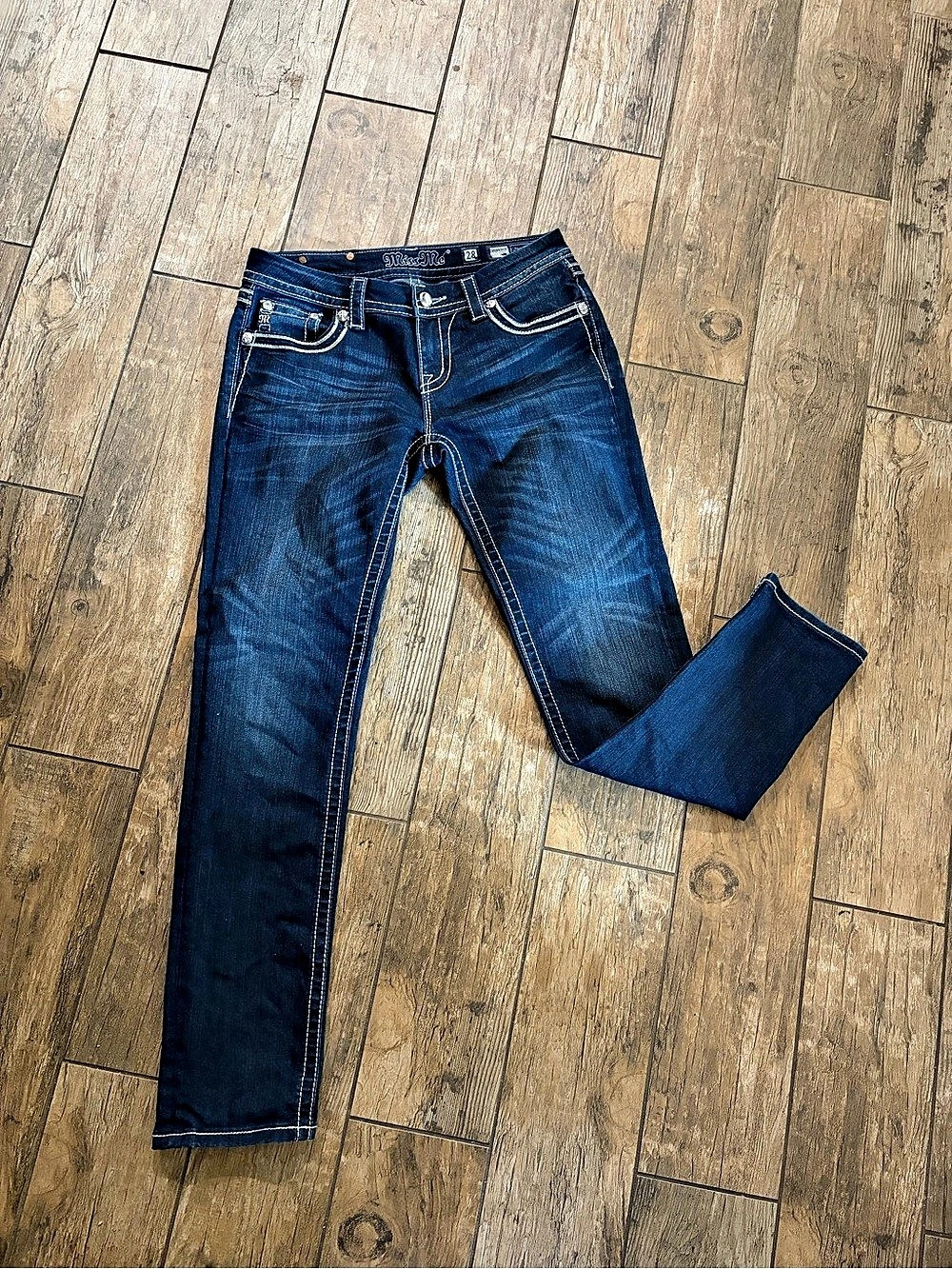 Miss Me Easy Skinny Jeans Blue Waist 28